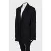Black jacket with tag