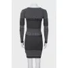 Dress body-con shape with tag