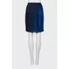 Two-tone pleated skirt