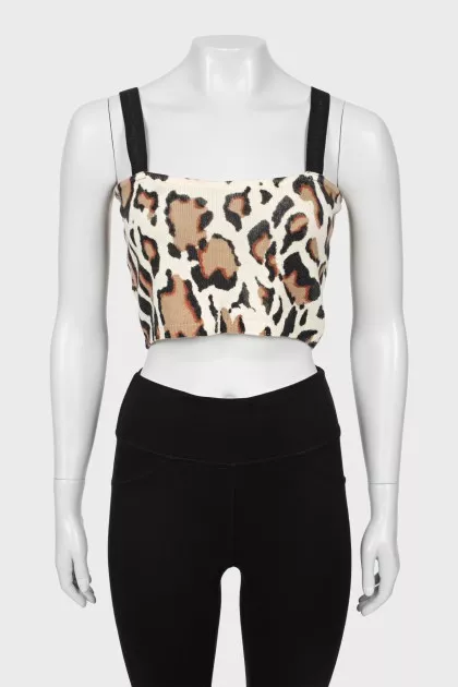Animal print top