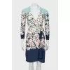 Wrap dress in floral print