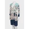 Wrap dress in floral print