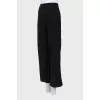 Straight-fit wool trousers