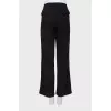 Straight-fit wool trousers