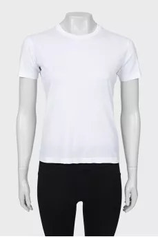 White straight fit T-shirt