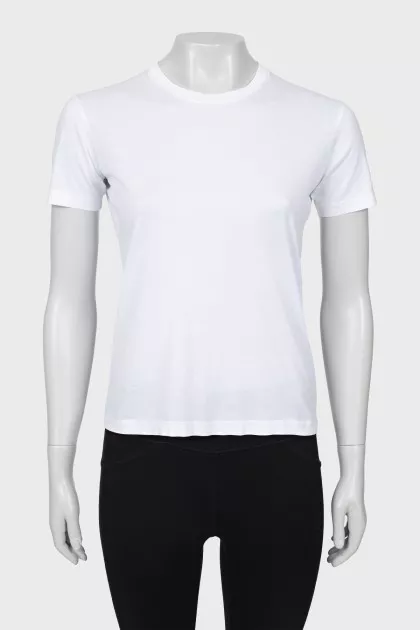 White straight fit T-shirt
