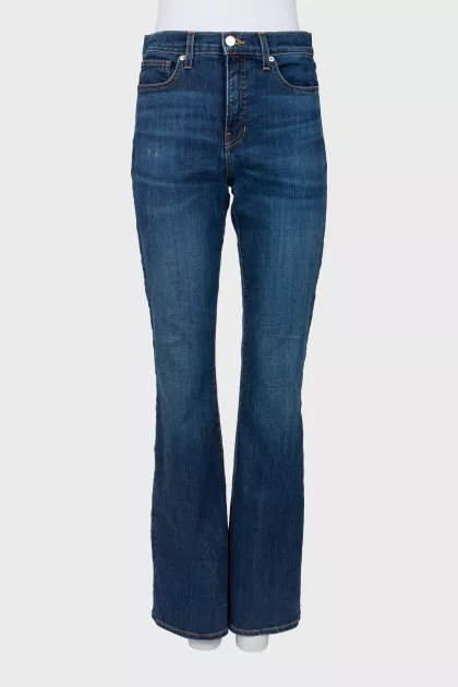 Dark blue flared jeans