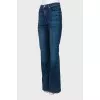 Dark blue flared jeans