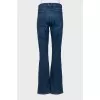 Dark blue flared jeans