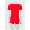 Two-tone T-shirt and shorts suit