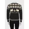Knitted sweater with print