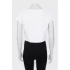 Graphic cropped T-shirt