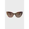 Dark brown print sunglasses 
