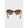 Dark brown print sunglasses 