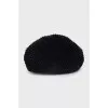 Corduroy beret with visor
