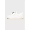 Leather sneakers with decor