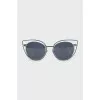 Two tone cat eye sunglasses