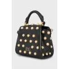 Mini bag decorated with pearls