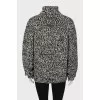 Black and white knitted sweat