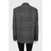 Double-breasted tweed jacket