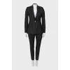 Striped wool suit