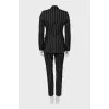 Striped wool suit