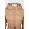 Beige jacket with a belt