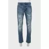 Men's jeans with ripped effect