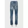 Men's jeans with ripped effect