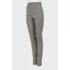 Gingham wool trousers