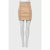 Beige skirt with pockets