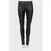 Black slim fit trousers
