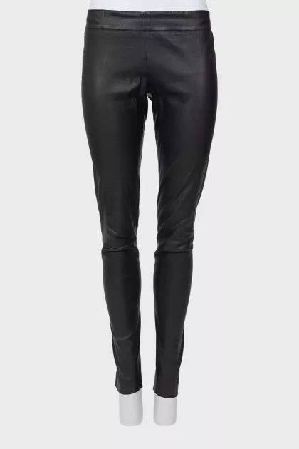 Black slim fit trousers