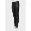 Black slim fit trousers