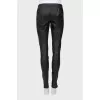 Black slim fit trousers