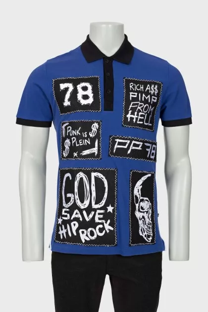 Men's T-shirt with patches