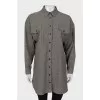 Straight-fit check shirt