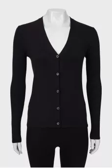 Cashmere and silk cardigan
