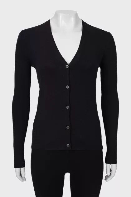 Cashmere and silk cardigan
