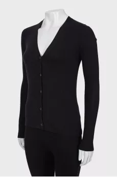 Cashmere and silk cardigan