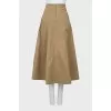 Midi skirt with tie belt