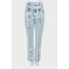 Skinny jeans with raised seams