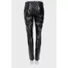 Black pants with silver hardware