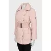Slim fit quilted down jacket
