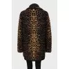Straight fit cardigan in animal print