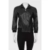 Slim fit leather jacket