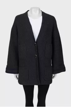 Cashmere cardigan oversized