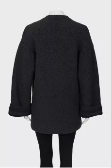 Cashmere cardigan oversized