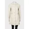 White jacket with buttons