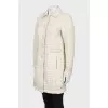 White jacket with buttons